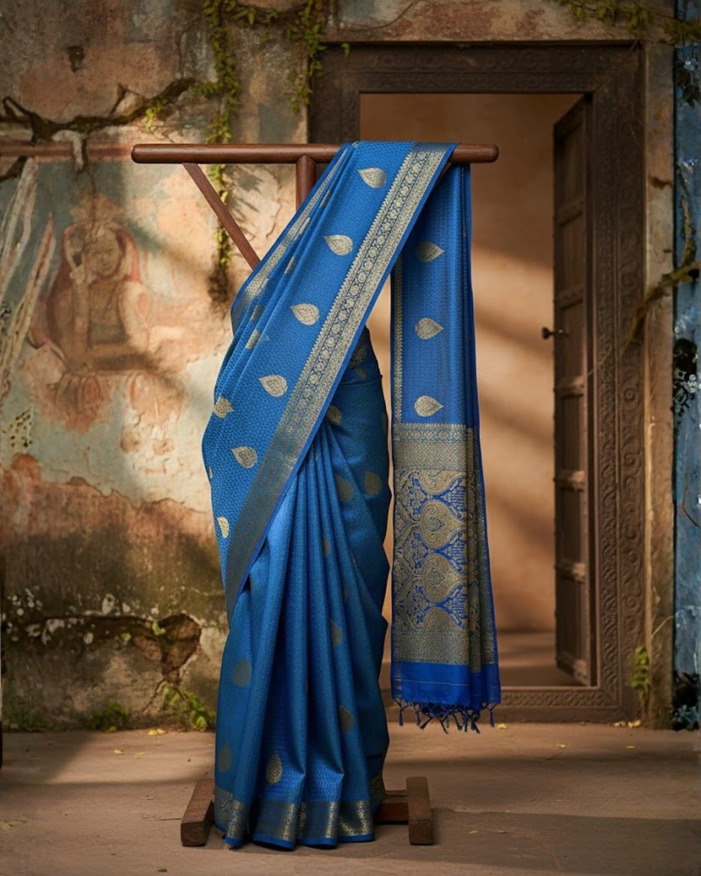 Royal Blue Silk Saree